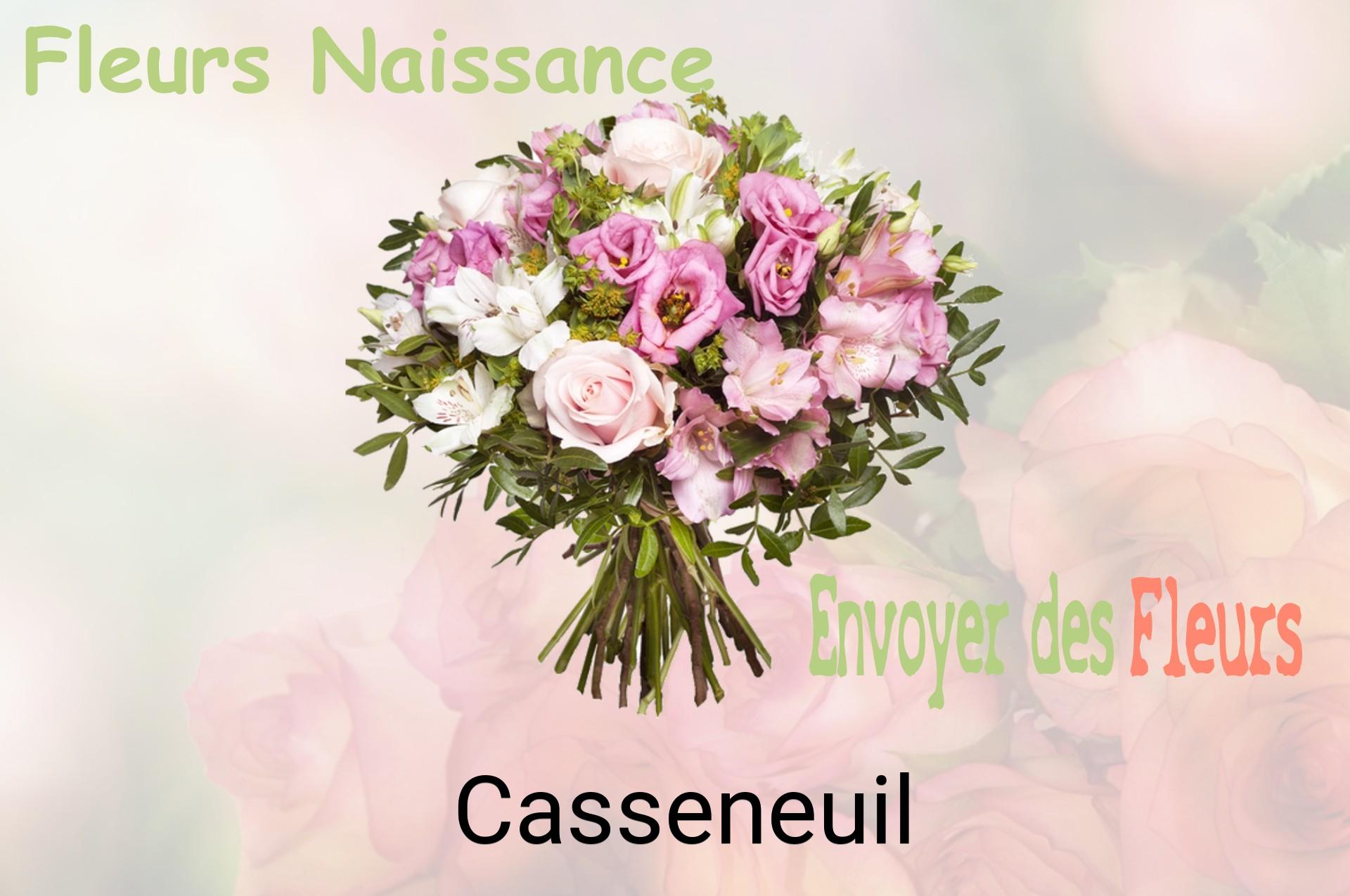 Bouquet de fleurs de naissance livré à Casseneuil